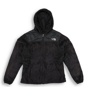 The North Face Oso Hoodie Black Fleece Jacket Girls 10/12